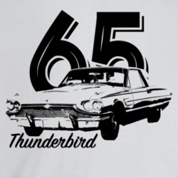 1965 Thunderbird Three Quarter Angle View With Year And Model Name Lig