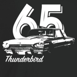 1965 Thunderbird Three Quarter Angle View With Year And Model Name Dar