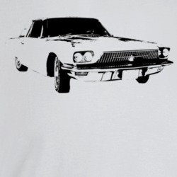 1966 Thunderbird Three Quarter Angle View Light Color T Shirt