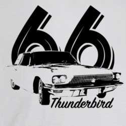 1966 Thunderbird Three Quarter Angle View With Year And Model Name Lig