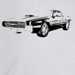 1967 Thunderbird Three Quarter Angle View Light Color T Shirt
