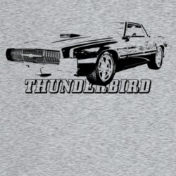 1967 Thunderbird Three Quarter Angle View With Model Name Light Color 