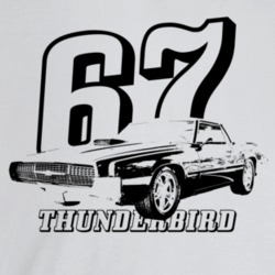 1967 Thunderbird Three Quarter Angle View With Year And Model Name Lig