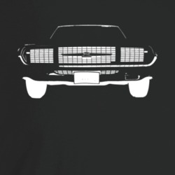 1967 Thunderbird Grill View Dark Color T Shirt