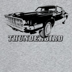 1968 Thunderbird Three Quarter Angle View With Model Name Light Color 