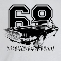 1968 Thunderbird Three Quarter Angle View With Year And Model Name Lig