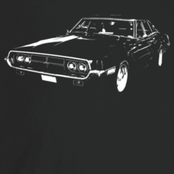 1969 Thunderbird Three Quarter Angle View Dark Color T Shirt