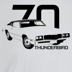 1970 Thunderbird Three Quarter Angle View With Year And Model Name Lig