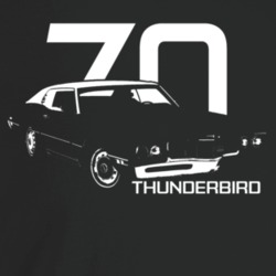 1970 Thunderbird Three Quarter Angle View With Year And Model Name Dar