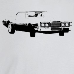 1971 Thunderbird Three Quarter Angle View Light Color T Shirt