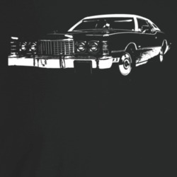 1972 Thunderbird Three Quarter Angle View Dark Color T Shirt