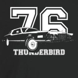 1976 Thunderbird Three Quarter Angle View With Year And Model Name Dar