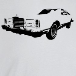 1978 Thunderbird Three Quarter Angle View Light Color T Shirt