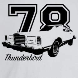 1978 Thunderbird Three Quarter Angle View With Year And Model Name Lig