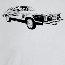 1979 Thunderbird Three Quarter Angle View Light Color T Shirt