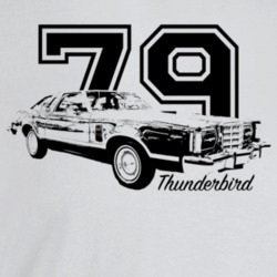 1979 Thunderbird Three Quarter Angle View With Year And Model Name Lig