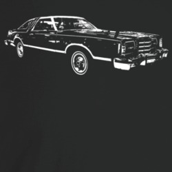 1979 Thunderbird Three Quarter Angle View Dark Color T Shirt