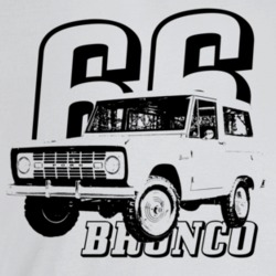 1966 Bronco Three Quarter Angle View With Year And Model Name Light Co