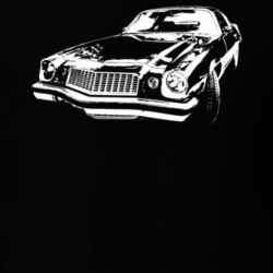 1976 Camaro Three Quarter View Dark Color T Shirt