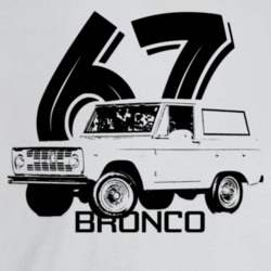 1967 Bronco Three Quarter Angle View With Year And Model Name Light Co
