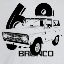 1968 Bronco Three Quarter Angle View With Year And Model Name Light Co