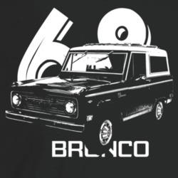 1968 Bronco Three Quarter Angle View With Year And Model Name Dark Col