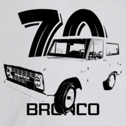 1970 Bronco Three Quarter Angle View With Year And Model Name Light Co