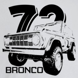 1972 Bronco Three Quarter Angle View With Year And Model Name Light Co