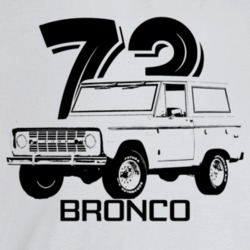 1973 Bronco Three Quarter Angle View With Year And Model Name Light Co