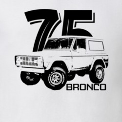 1975 Bronco Three Quarter Angle View With Year And Model Name Light Co