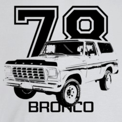 1978 Bronco Three Quarter Angle View With Year And Model Name Light Co