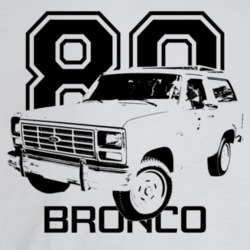 1980 Bronco Three Quarter Angle View With Year And Model Name Light Co