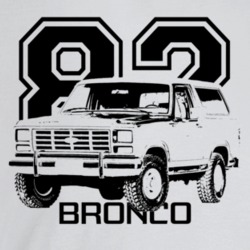 1982 Bronco Three Quarter Angle View With Year And Model Name Light Co