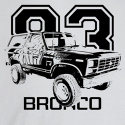 1983 Bronco Three Quarter Angle View With Year And Model Name Light Co