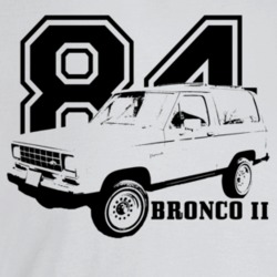 1984 Bronco I I Three Quarter Angle View With Year And Model Name Ligh