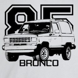 1985 Bronco I I Three Quarter Angle View With Year And Model Name  Lig