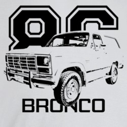 1986 Bronco Three Quarter Angle View With Year And Model Name Light Co