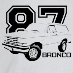1987 Bronco Three Quarter Angle View With Year And Model Name Light Co