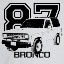 1987 Bronco I I Three Quarter Angle View With Year And Model Name Ligh