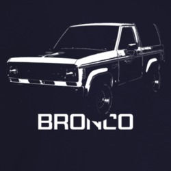 1987 Bronco I I Three Quarter Angle View With Model Name Dark Color T 