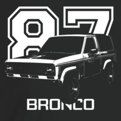 1987 Bronco I I Three Quarter Angle View With Year And Model Name Dark