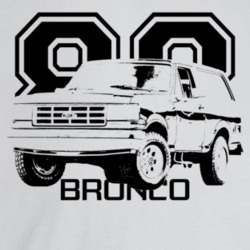 1988 Bronco Three Quarter Angle View With Year And Model Name Light Co