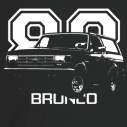 1988 Bronco Three Quarter Angle View With Year And Model Name Dark Col