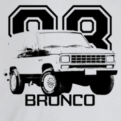 1988 Bronco I I Three Quarter Angle View With Year And Model Name Ligh