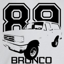 1989 Bronco Three Quarter Angle View With Year And Model Name Light Co
