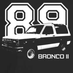1989 Bronco I I Three Quarter Angle View With Year And Model Name Dark