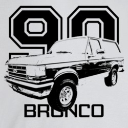 1990 Bronco Three Quarter Angle View With Year And Model Name Light Co