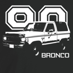1990 Bronco I I Three Quarter Angle View With Year And Model Name Dark