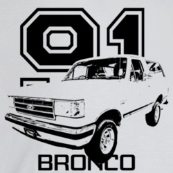 1991 Bronco Three Quarter Angle View With Year And Model Name Light Co