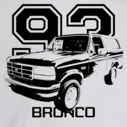 1993 Bronco Three Quarter Angle View With Year And Model Name Light Co